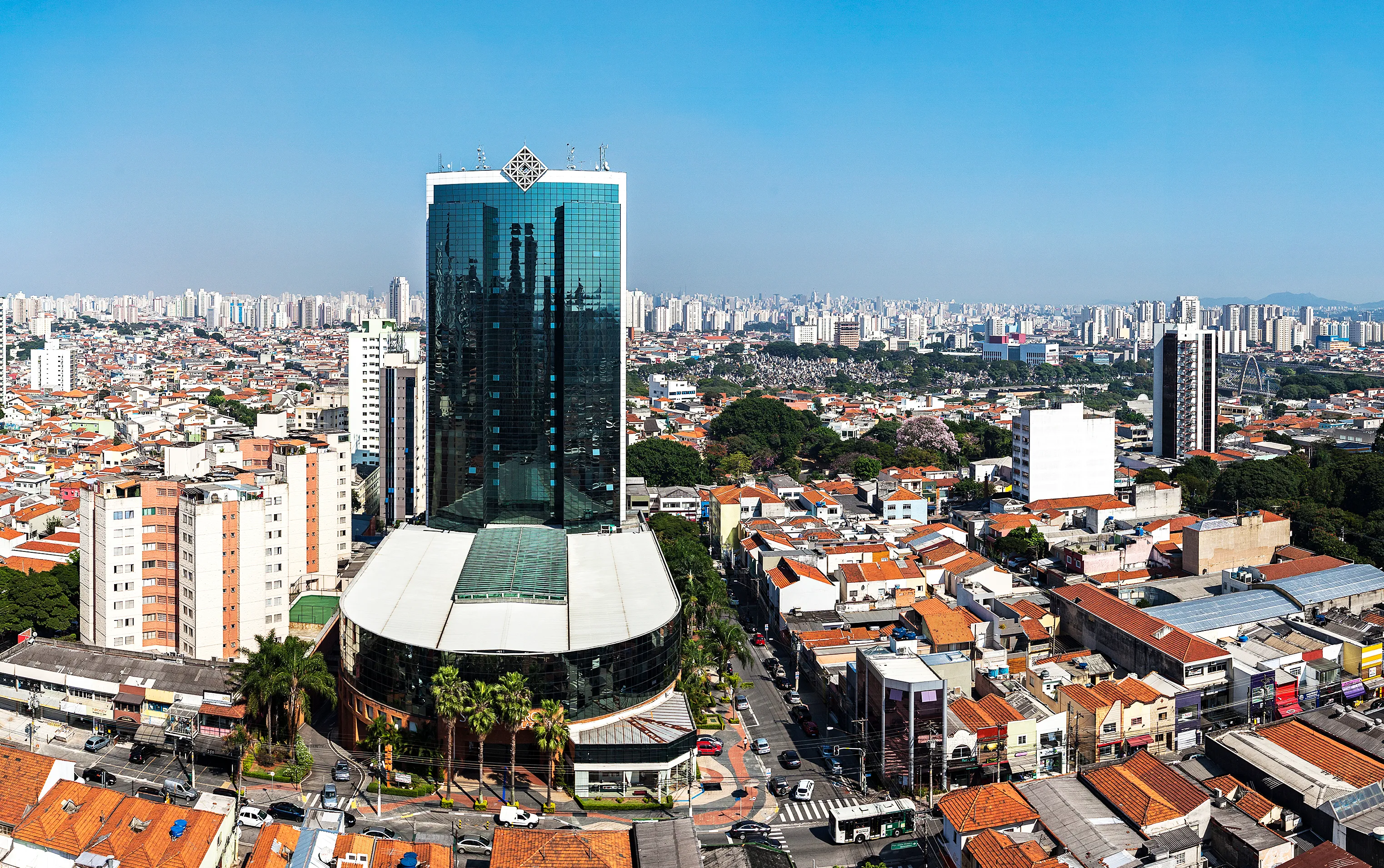 Vista aérea da torre no Tatuapé